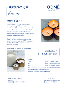 ODMÉ Bespoke Scent Experience - ODMÉ Candle Co.