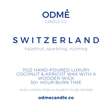 Load image into Gallery viewer, Switzerland - ODMÉ Candle Co.
